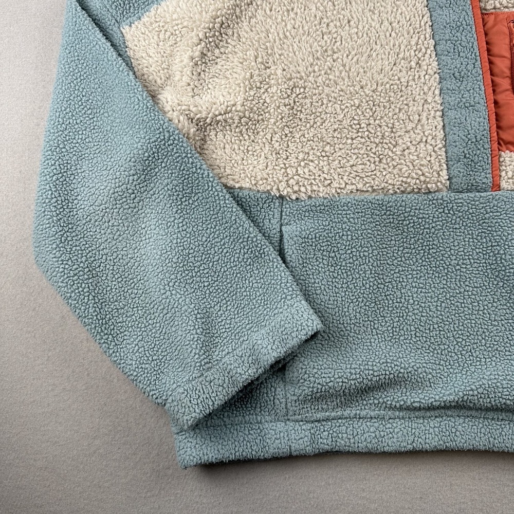 Columbia Women's Lodge Sherpa 1/2 Snap Fleece Pullover Size XL Stone Blue - Picture 6 of 11